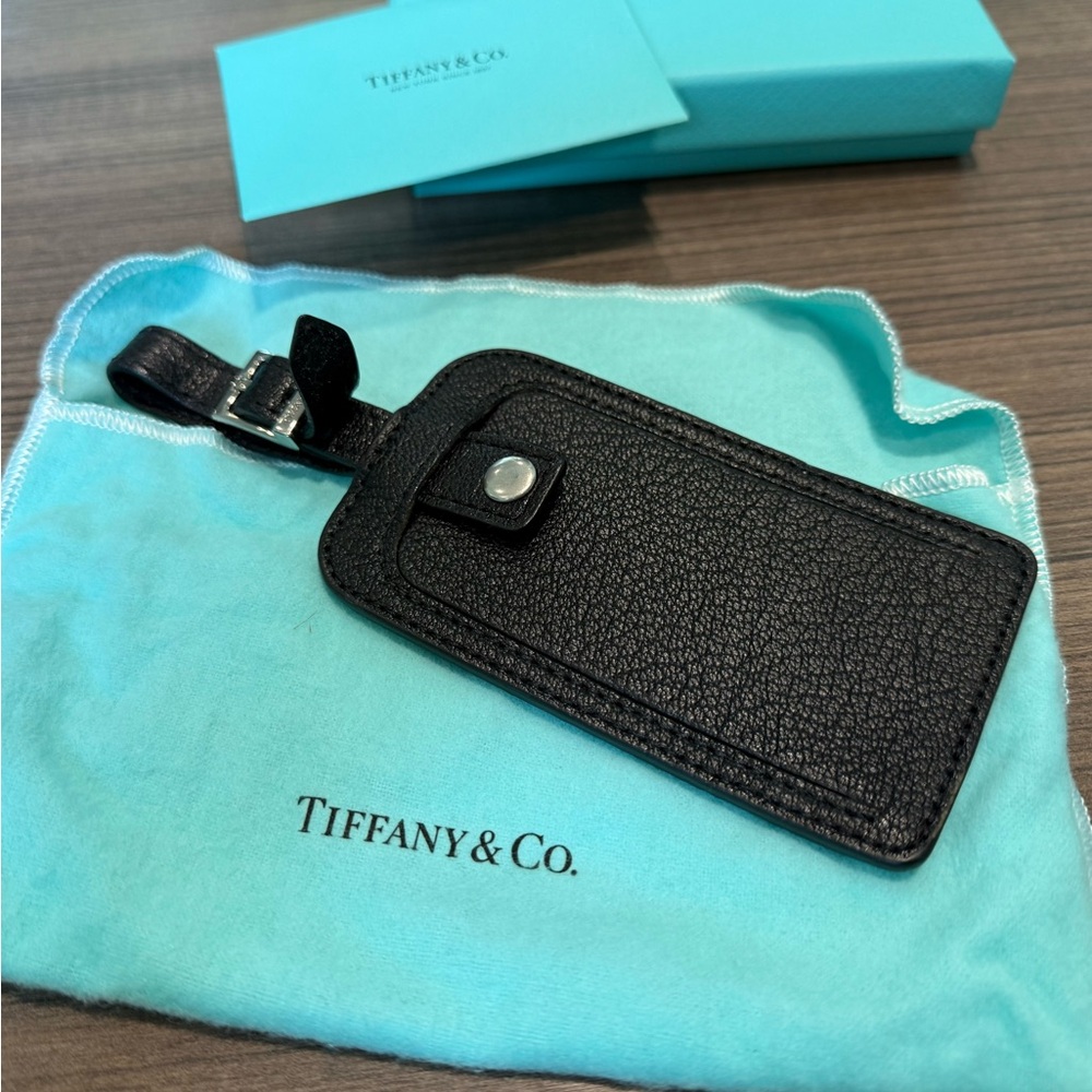 Tiffany & Co. Black Bag Luggage Name Tag